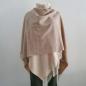 Preview: Poncho / Cape mit Kaschmir in Beige