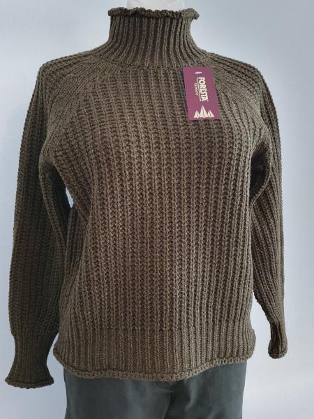 Grobstrickpullover mit Schurwolle