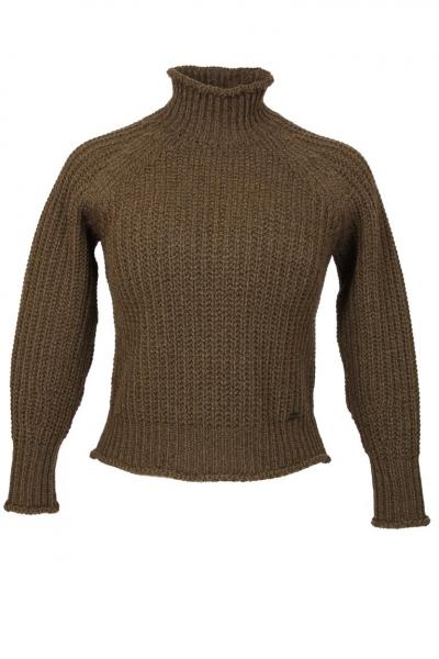 Grobstrickpullover mit Schurwolle